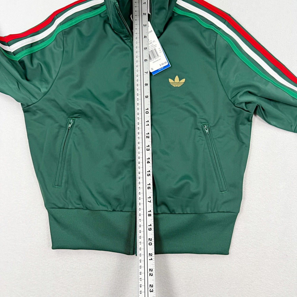 Adidas Firebird Track Top Team Dark Green Mexico / Size S Womens KC6568, New - Picture 5 of 7